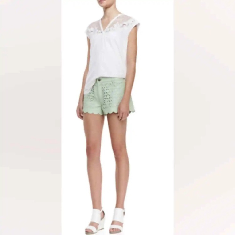 Rebecca Minkoff genuine leather shorts